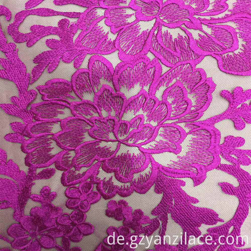 Vantage Flower Lace Embroidery Fabric